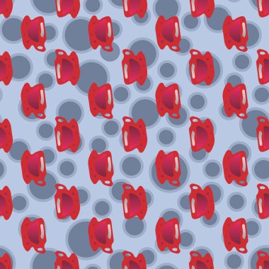 Bardak kahve veya çay arka plan seamless modeli üzerinde noktalı.