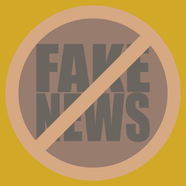 Logo sahte haberlerle kavramsal seamless modeli. İnsanlığın küresel sorunları.