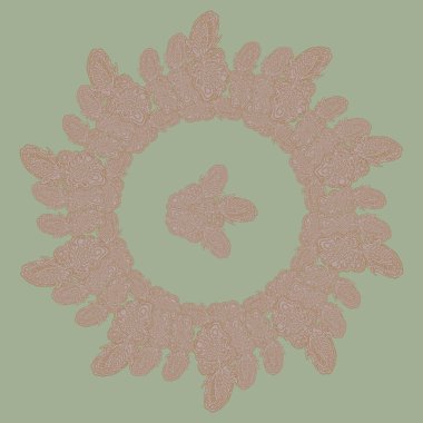 Stil zentangle yeni simetrik mandala sanat doodle ile esinlenerek.. 