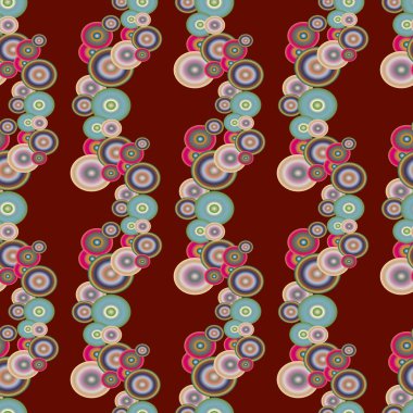 Soyut geometrik renkli seamless modeli daireler, arka plan ile