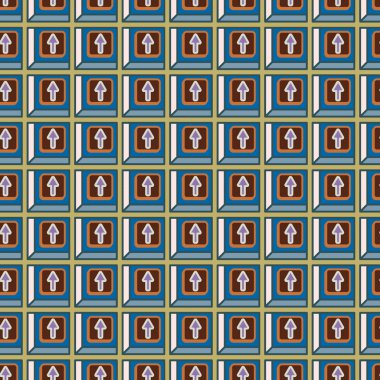 Ok düğmeleri ile Dikişsiz soyut desen