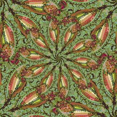 Soyut Dikişsiz renkli desen, vektör çizim