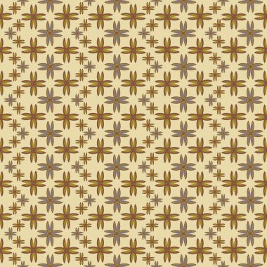 Çiçekler, vektör çizim ile çok renkli geometrik seamless modeli 