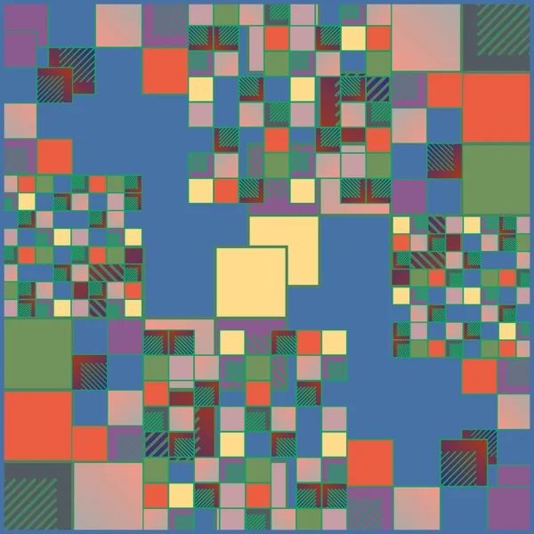 Abstracto Geométrico Patrón Inconsútil Colorido — Archivo Imágenes Vectoriales