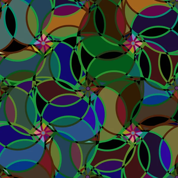 Abstrakt Geometriska Färgglada Mönster Vektor Illustration — Stock vektor