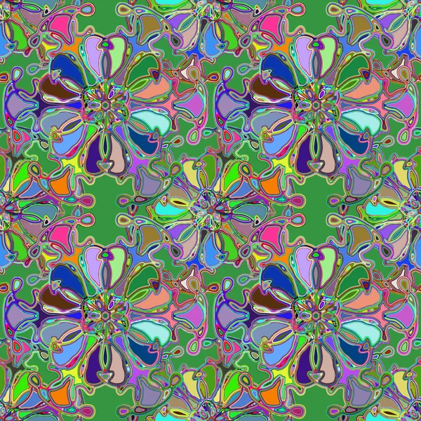 Soyut kaleydoskop renkli Dikişsiz desen arka planı için. 