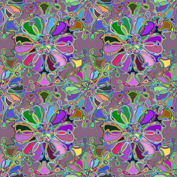 Soyut kaleydoskop renkli Dikişsiz desen arka planı için. 