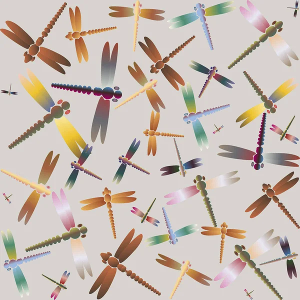 Dekoratif renkli seamless modeli ile şirin yusufçuk