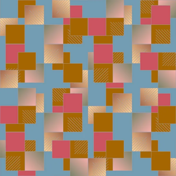 Abstract Geometrisch Kleurrijk Naadloos Patroon — Stockvector