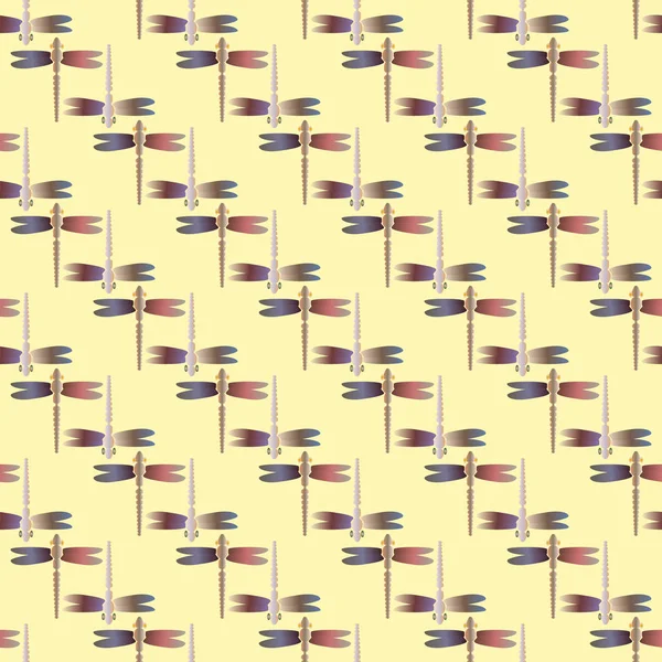 Dekoratif renkli seamless modeli ile şirin yusufçuk