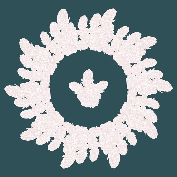 Stil zentangle yeni simetrik mandala sanat doodle ile esinlenerek.. 