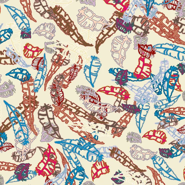 Tüyler, vektör çizim ile zemin 