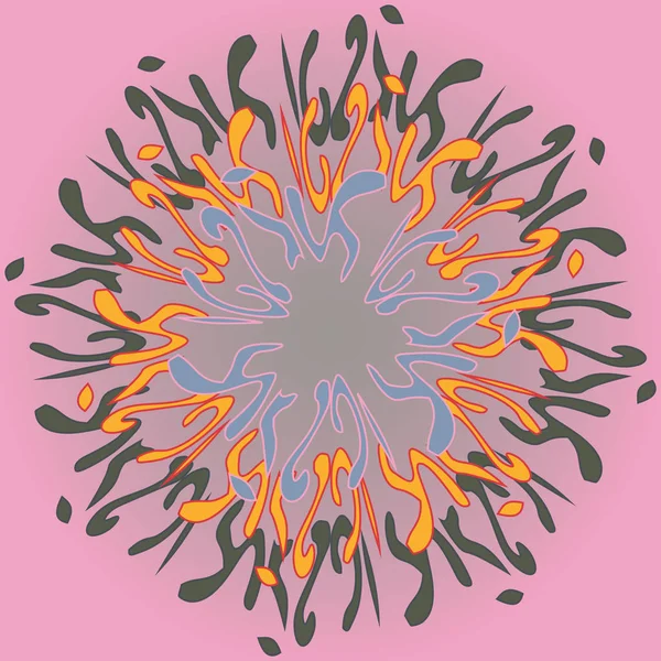 Yeni simetrik soyut mandala. Duvar kağıdı, desen dolgularını, web sayfaları, yüzey dokuları için dekoratif nesne-ebilmek var olmak kullanılmış.