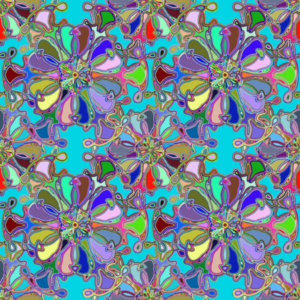 Soyut kaleydoskop renkli Dikişsiz desen arka planı için. 