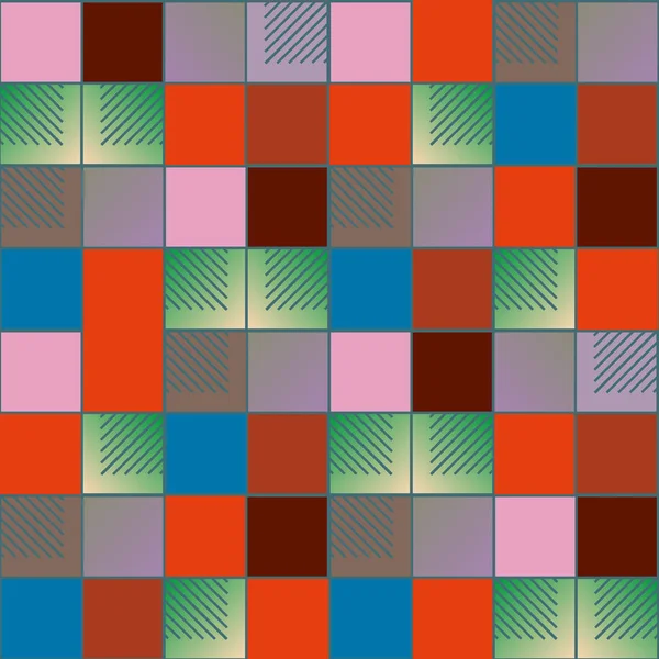 Абстрактный Геометрический Красочный Бесшовный Узор — стоковый вектор