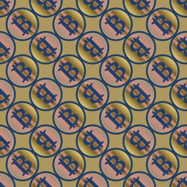 bitcoins parlak parlak pahalı sikkeleri ile Seamless modeli 