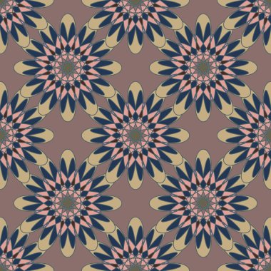  soyut çiçek geometrik Dikişsiz desen arka planı için