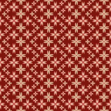 Çiçekler, vektör çizim ile çok renkli geometrik seamless modeli 
