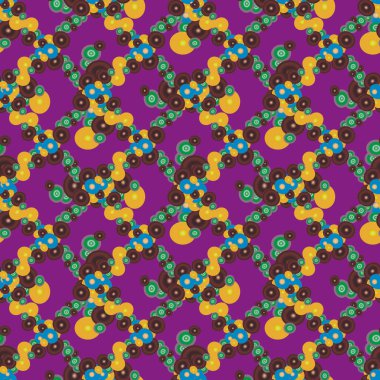 Soyut geometrik renkli seamless modeli daireler, arka plan ile