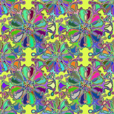 Soyut kaleydoskop renkli Dikişsiz desen arka planı için. 