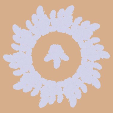 Stil zentangle yeni simetrik mandala sanat doodle ile esinlenerek.. 