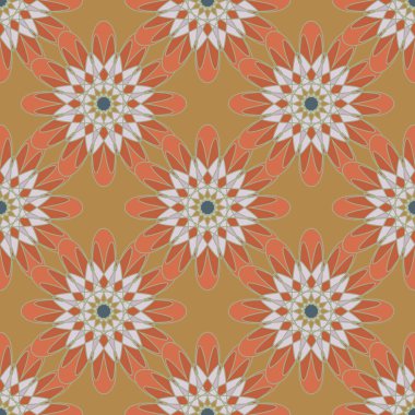  soyut çiçek geometrik Dikişsiz desen arka planı için