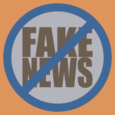 Logo sahte haberlerle kavramsal seamless modeli. İnsanlığın küresel sorunları.