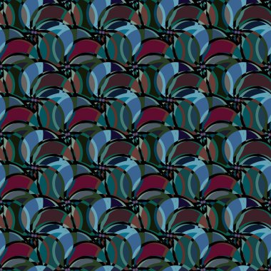 soyut geometrik renk desenli vektör çizimi