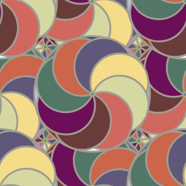 soyut geometrik renk desenli vektör çizimi