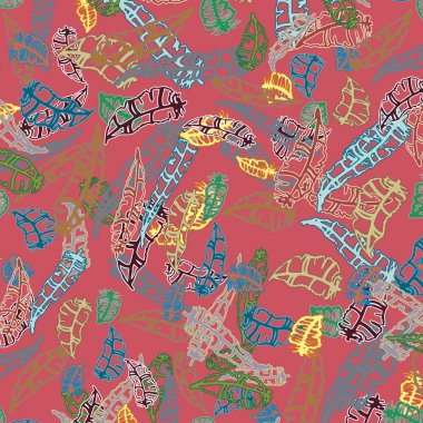 Tüyler, vektör çizim ile zemin 