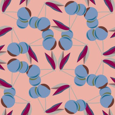 kiraz seamless modeli. Tekstil Ambalaj ve duvar kağıtları için iyi.