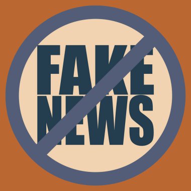 Logo sahte haberlerle kavramsal seamless modeli. İnsanlığın küresel sorunları.