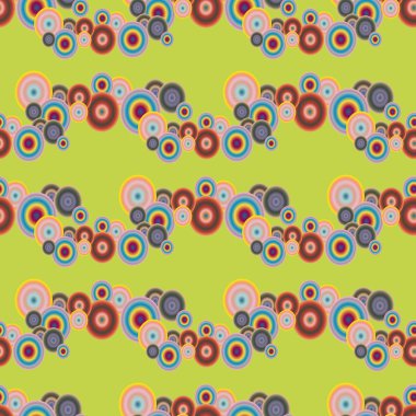 Soyut geometrik renkli seamless modeli daireler, arka plan ile