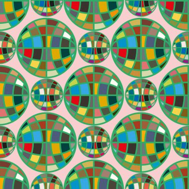 Renk seamless modeli ile işbirliği dünya küre.