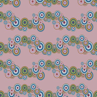 Soyut geometrik renkli seamless modeli daireler, arka plan ile