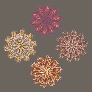 Stil zentangle yeni simetrik mandala doodle ile sanat esin kaynağı oldu. Duvar kağıdı, desen dolgularını, web sayfaları, yüzey dokuları için dekoratif nesne-ebilmek var olmak kullanılmış.