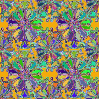 Soyut kaleydoskop renkli Dikişsiz desen arka planı için. 