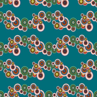 Soyut geometrik renkli seamless modeli daireler, arka plan ile