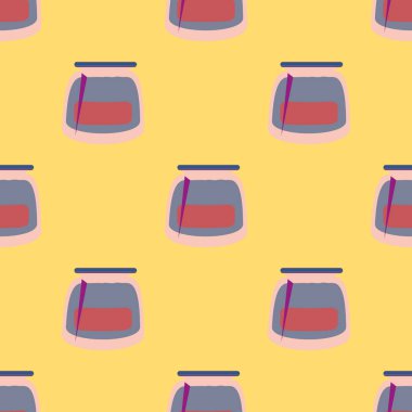 Kavanoz ile rustik ev konserve yeni dikişsiz desen arka planı için.