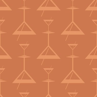 Tropik kokteyller renkli seamless modeli