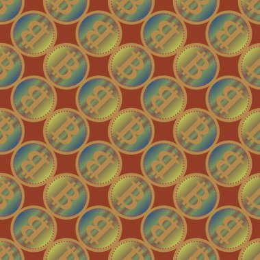 bitcoins parlak parlak pahalı sikkeleri ile Seamless modeli 