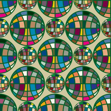 Renk seamless modeli ile işbirliği dünya küre.