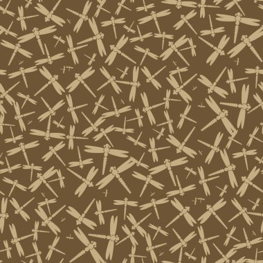 Dekoratif renkli seamless modeli ile şirin yusufçuk