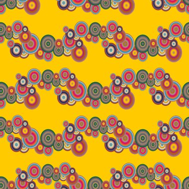 Soyut geometrik renkli seamless modeli daireler, arka plan ile