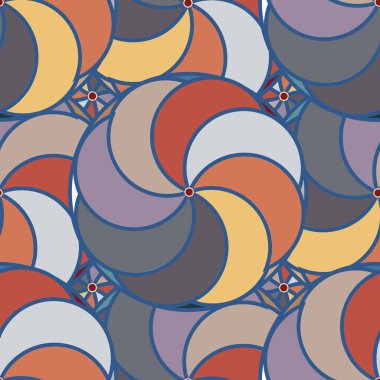 soyut geometrik renk desenli vektör çizimi