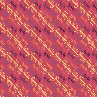 Arapça metin mutlu tatil çok renkli seamless modeli.