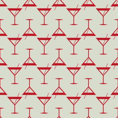 Tropik kokteyller renkli seamless modeli