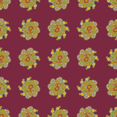 Soyut geometrik renkli seamless modeli daireler, arka plan ile