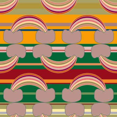 Gökkuşağı seamless modeli. Gökkuşağı Dizayn Tekstil, iç tasarım, keten, vb için. Şirin soyut çocuklar arka plan.