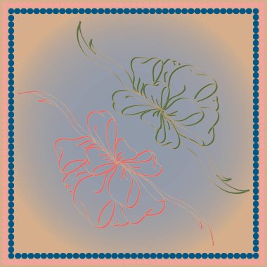 Set çekilmiş yay izole el renk arka plan üzerinde.